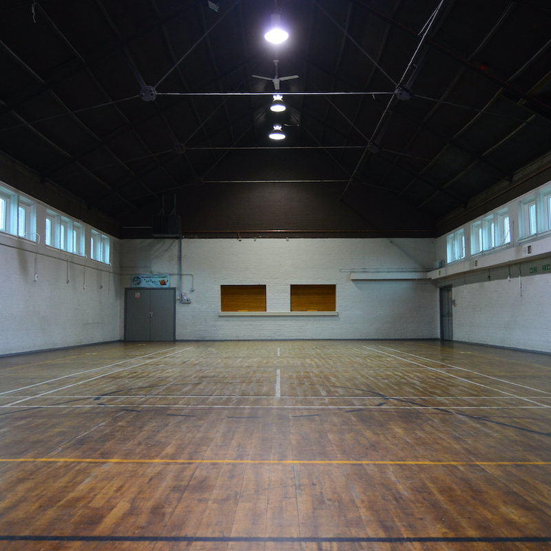 The large main hall of SAYCA Centre Stewarton